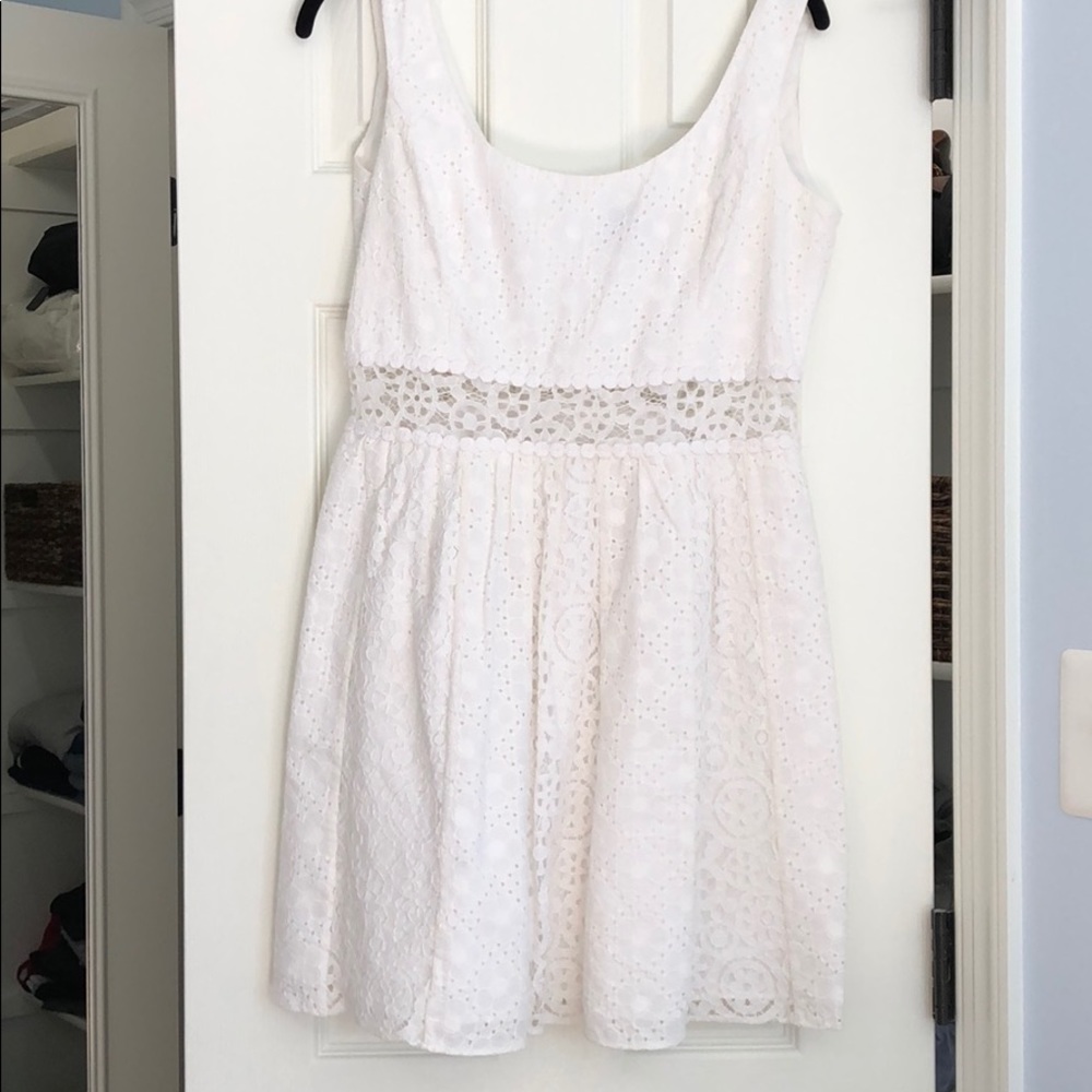 Lilly Pulitzer white embroidered dress